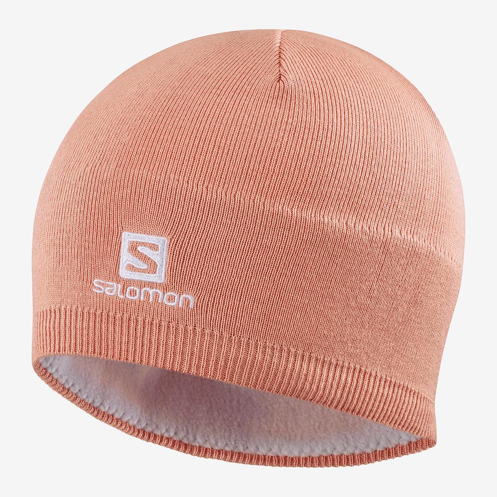 Bonnets Salomon Homme Rose - Salomon RS WARM - France (8091-BYUOH)